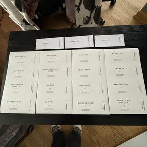 27 Individually Preprinted Adhesive Organization Labels for Kitchen